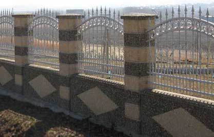 gard prefabricat din beton romb 2