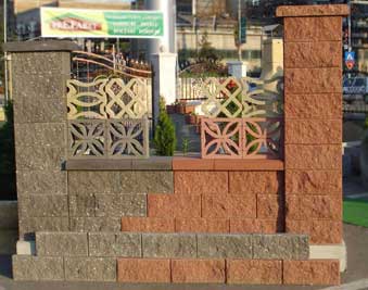 gard prefabricat din beton expozitie