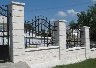 gard din beton model split + spalat 