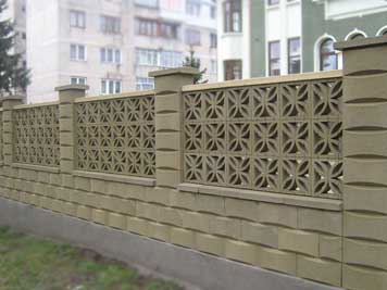 gard prefabricat din beton model vibro